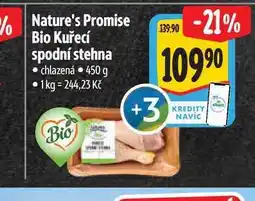 Albert Nature's Promise Bio Kuřecí spodní stehna chlazená nabídka