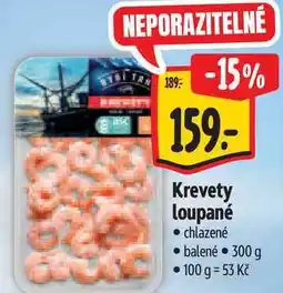 Albert Krevety loupané chlazené balené nabídka
