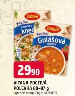 Trefa VITANA POCTIVÁ POLÉVKA nabídka