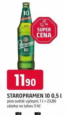 Trefa STAROPRAMEN 10 0,5l pivo světlé výčepní nabídka