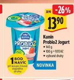 Albert Kunín Probio2 Jogurt nabídka