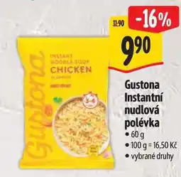 Albert Gustona Instantní nudlová polévka nabídka