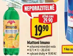Albert Mattoni Imuno ochucená minerální voda nabídka