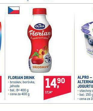 Makro Florian drink nabídka