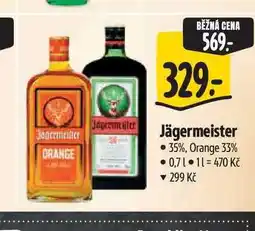 Albert Jägermeister 35%, Orange 33% nabídka