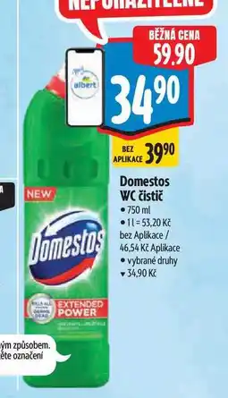 Albert Domestos WC čistič nabídka