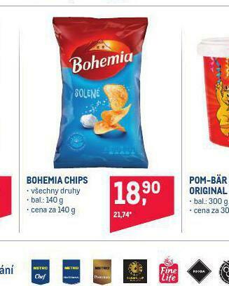 Makro Bohemia chips nabídka