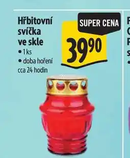 Albert Hřbitovní svíčka ve skle 1ks nabídka