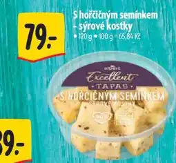 Albert S hořčičným semínkem sýrové kostky nabídka