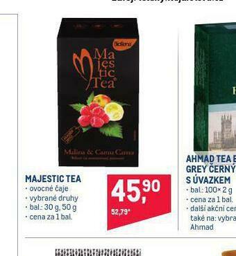 Makro Majestic tea nabídka