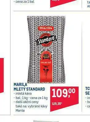 Makro Marila mletá káva standard nabídka