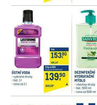 Makro Listerine ústní voda nabídka