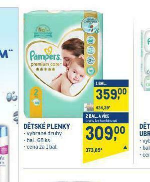 Pampers dětské plenky