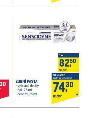 Makro Sensodyne zubní pasta nabídka