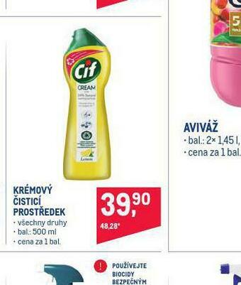 Makro Cif krémový čistící prostředek nabídka