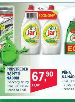 Makro Jar prostředek na mytí nádobí nabídka