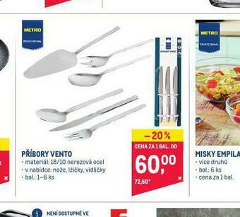 Makro Příbory vento nabídka