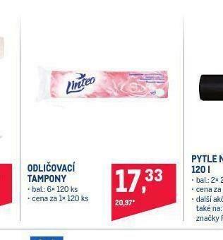 Linteo odličovací tampony