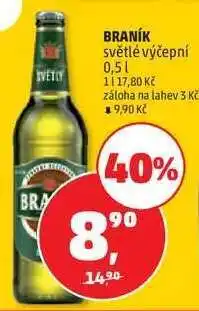 Penny Market BRANÍK světlé výčepní 0,5 l nabídka