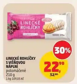 Penny Market Linecké rohlíčky s višňovou náplní nabídka