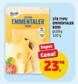 Penny Market SÝR TYPU EMMENTALER BONI nabídka