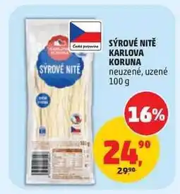 Penny Market Sýrové nitě Karlova Koruna nabídka
