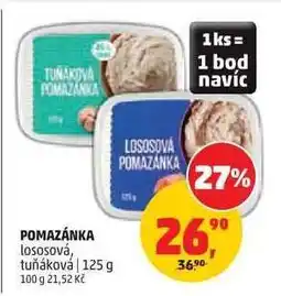 Penny Market Pomazánka lososová/tuňáková nabídka