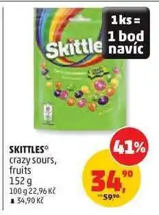 Penny Market SKITTLES crazy sours, fruits nabídka