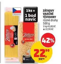 Penny Market Zátkovy vaječné těstoviny nabídka