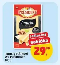 Penny Market PROTEIN PLÁTKOVÝ SÝR PRÉSIDENT nabídka