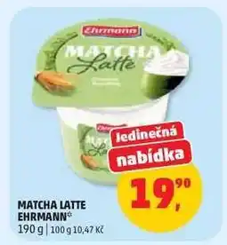 Penny Market MATCHA LATTE EHRMANN nabídka