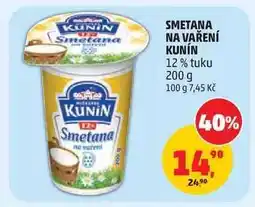 Penny Market SMETANA NA VAŘENÍ Kunín nabídka