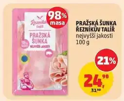 Penny Market PRAŽSKÁ ŠUNKA ŘEZNÍKŮV TALÍŘ nabídka