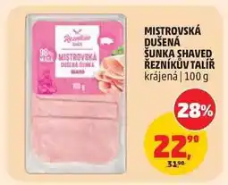 Penny Market Mistrovská Dušená Šunka Shaved Řezníkův Talíř nabídka