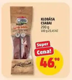 Penny Market Klobása Csabai nabídka