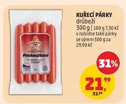 Penny Market KUŘECÍ PÁRKY drůbeží nabídka