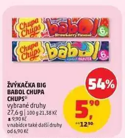 Penny Market ŽVÝKAČKA BIG BABOL CHUPA CHUPS nabídka
