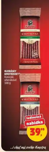 Penny Market Klobásky Kmotrůvky nabídka