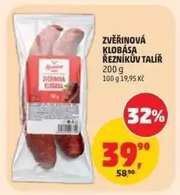 Penny Market Zvěřinová klobása Řezníkův talíř nabídka