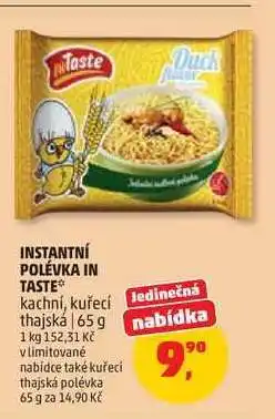 Penny Market Instantní polévka In Taste nabídka