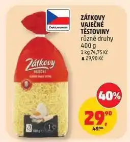 Penny Market Zátkovy vaječné těstoviny nabídka