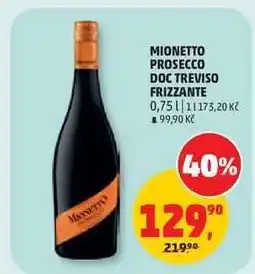 Penny Market Mionetto Prosecco DOC Treviso Frizzante nabídka