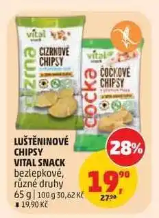 Penny Market LUŠTĚNINOVÉ CHIPSY VITAL SNACK nabídka