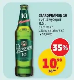 Penny Market STAROPRAMEN 10 světlé výčepní nabídka