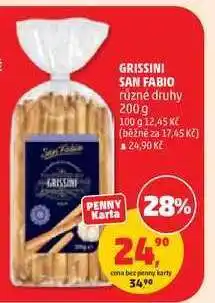 Penny Market GRISSINI SAN FABIO různé druhy nabídka