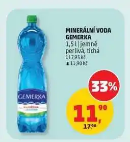 Penny Market MINERÁLNÍ VODA GEMERKA nabídka