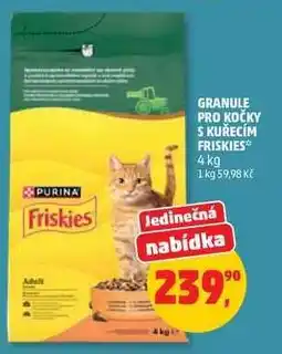 Penny Market Granule pro kočky s kuřecím Friskies nabídka