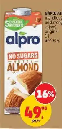 Penny Market NÁPOJ ALPRO mandlový neslazený sójový original nabídka