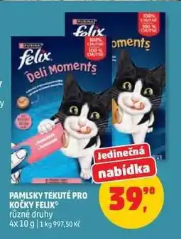 Penny Market Pamlsky tekuté pro kočky Felix nabídka