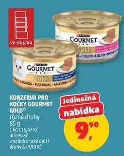 Penny Market KONZERVA PRO KOČKY GOURMET GOLD nabídka